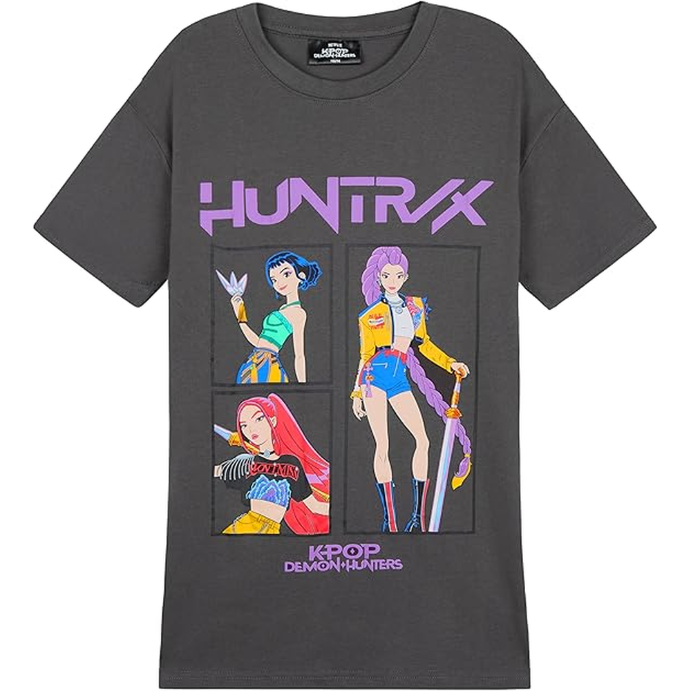 KPop Demon Hunters T Shirt for Girls Teens Officially Licensed Crew Neck Top Short Sleeve Tee Gifts for Girls12